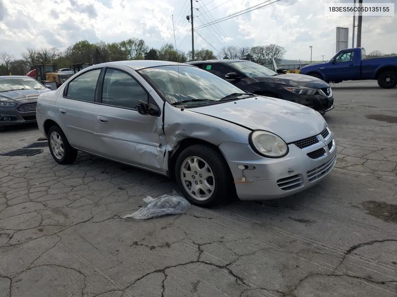 2005 Dodge Neon Sxt VIN: 1B3ES56C05D135155 Lot: 52856545