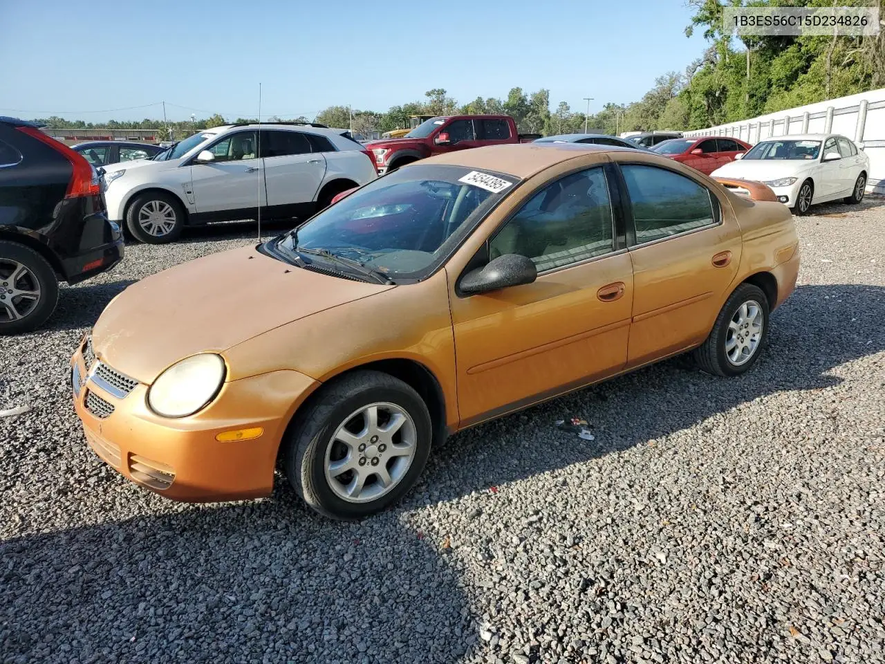2005 Dodge Neon Sxt VIN: 1B3ES56C15D234826 Lot: 54544395