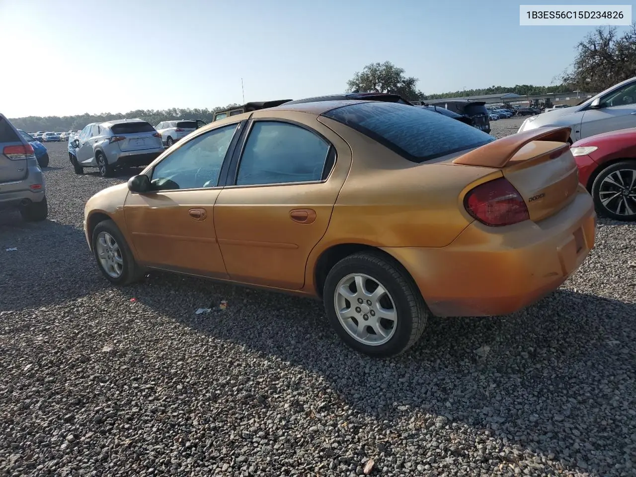 2005 Dodge Neon Sxt VIN: 1B3ES56C15D234826 Lot: 54544395