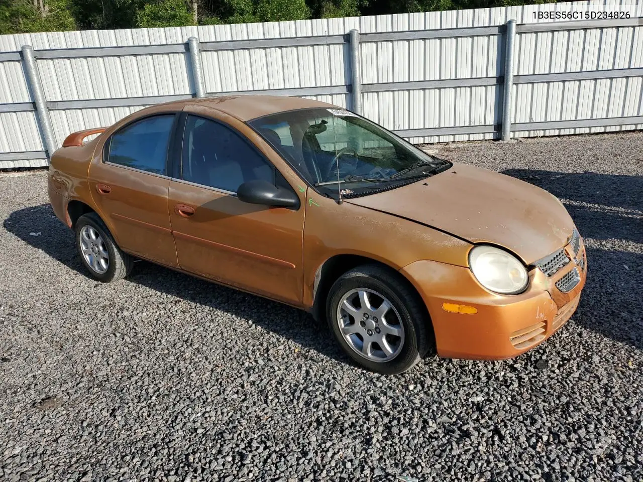 2005 Dodge Neon Sxt VIN: 1B3ES56C15D234826 Lot: 54544395