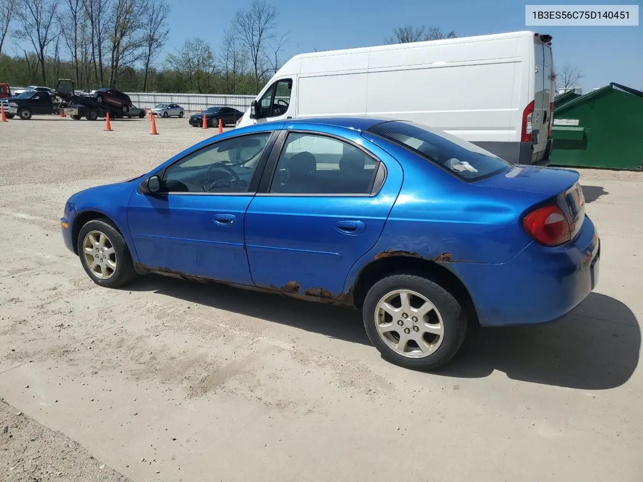 2005 Dodge Neon Sxt VIN: 1B3ES56C75D140451 Lot: 55106665