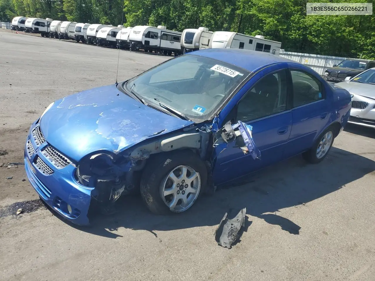 2005 Dodge Neon Sxt VIN: 1B3ES56C65D266221 Lot: 55728715