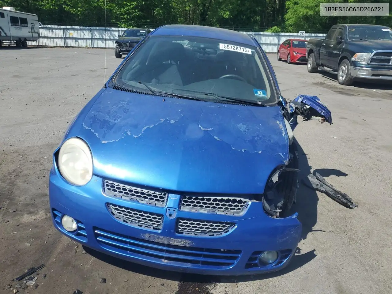 2005 Dodge Neon Sxt VIN: 1B3ES56C65D266221 Lot: 55728715