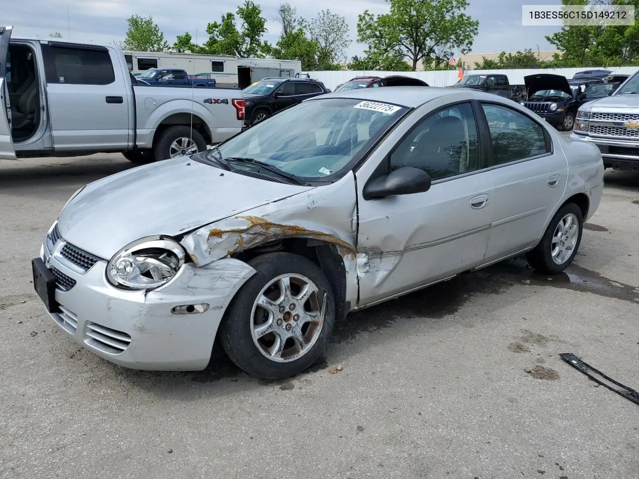 2005 Dodge Neon Sxt VIN: 1B3ES56C15D149212 Lot: 56222775