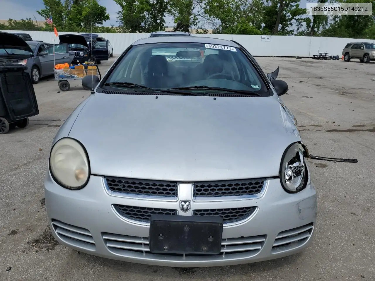 2005 Dodge Neon Sxt VIN: 1B3ES56C15D149212 Lot: 56222775