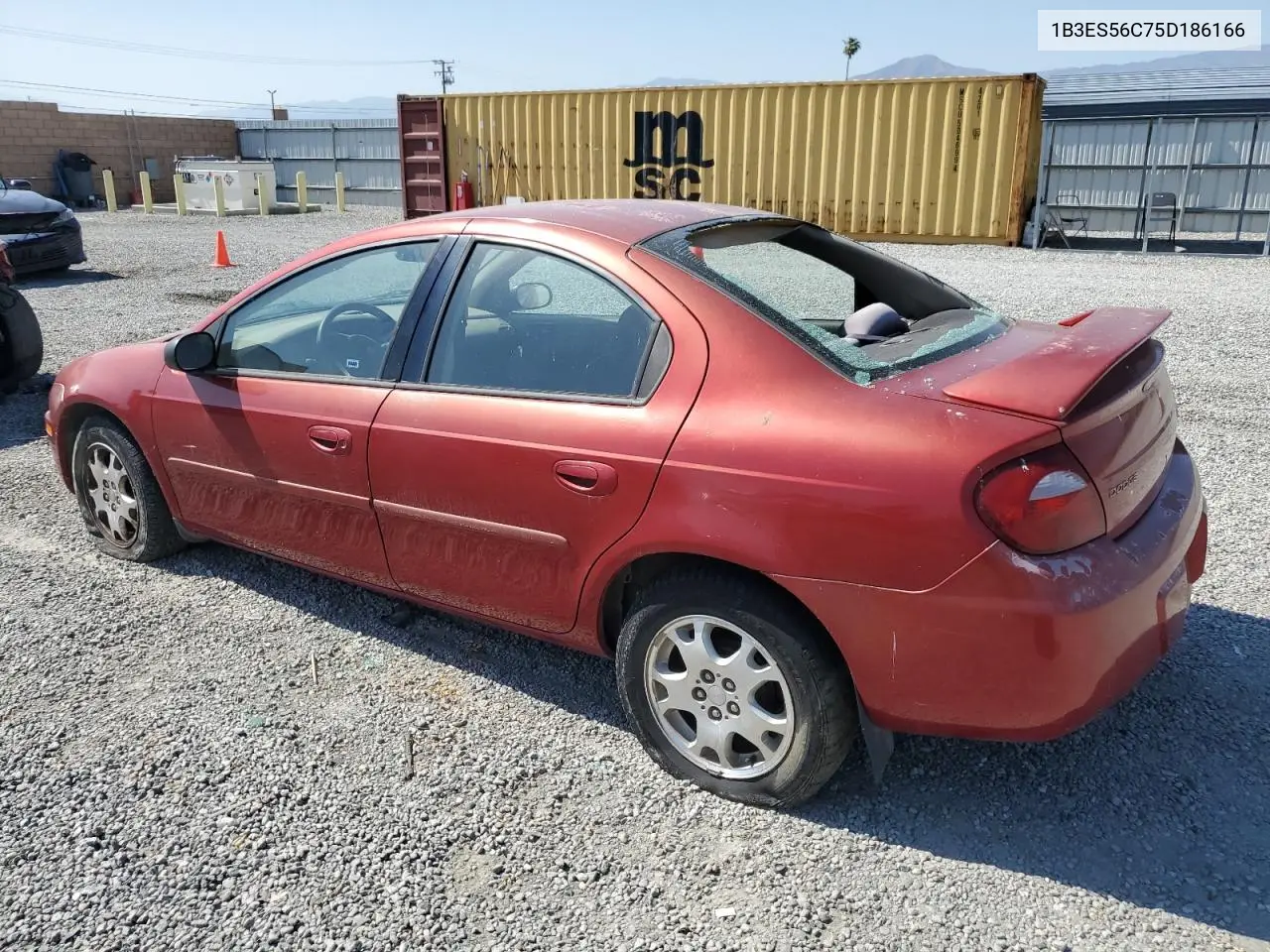 2005 Dodge Neon Sxt VIN: 1B3ES56C75D186166 Lot: 57673335