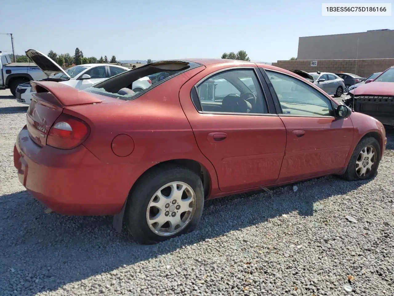 2005 Dodge Neon Sxt VIN: 1B3ES56C75D186166 Lot: 57673335