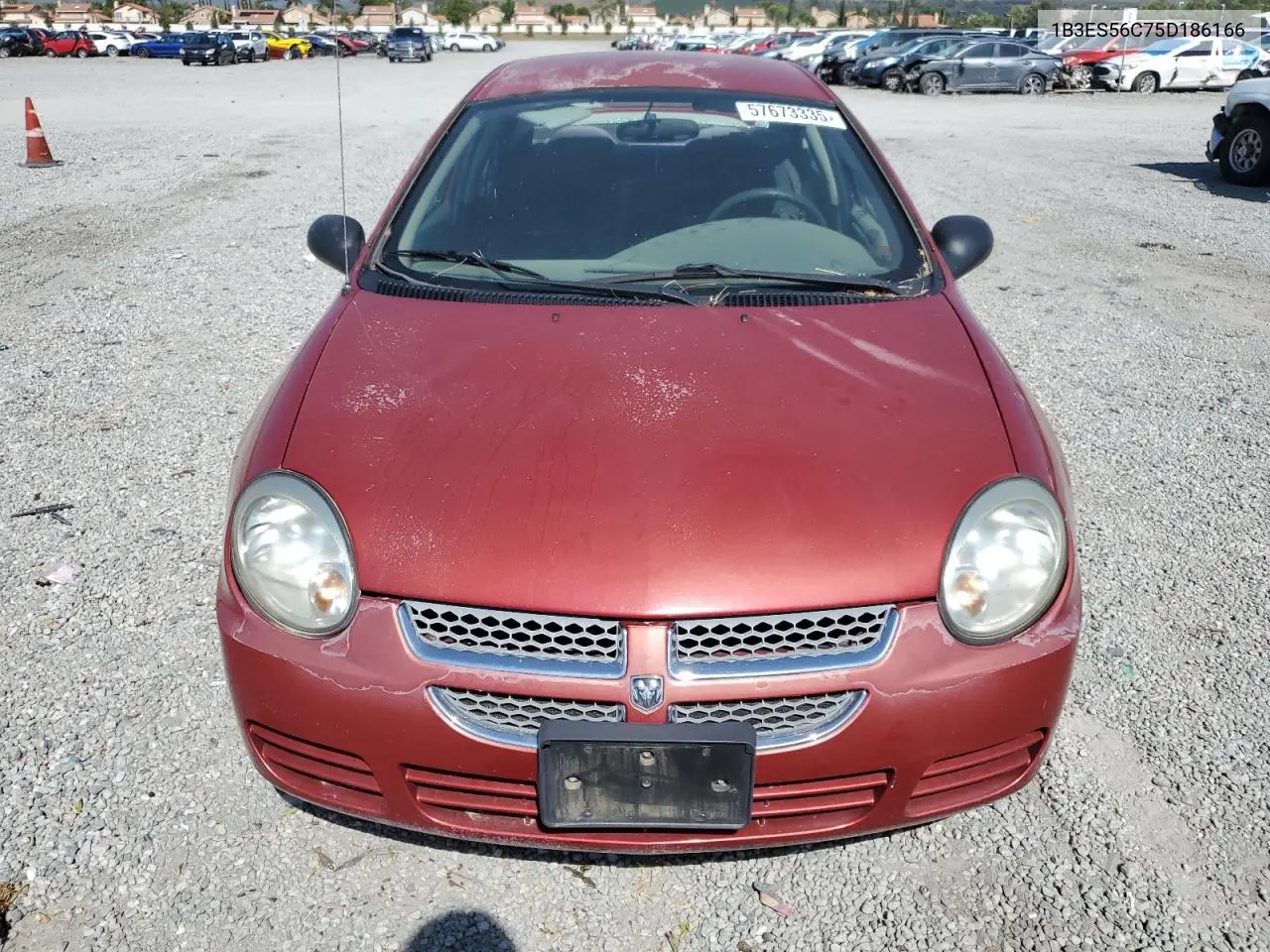2005 Dodge Neon Sxt VIN: 1B3ES56C75D186166 Lot: 57673335