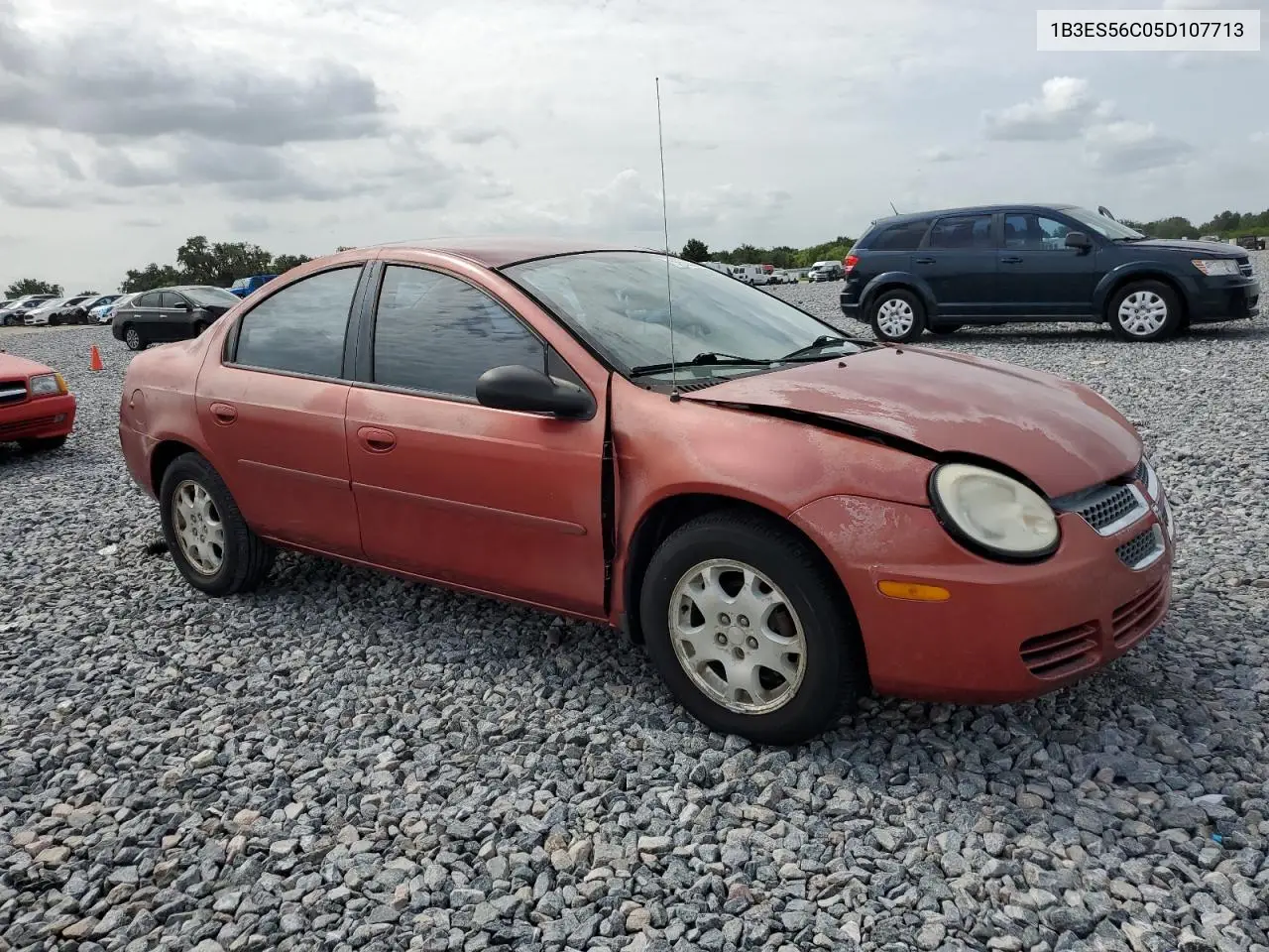 2005 Dodge Neon Sxt VIN: 1B3ES56C05D107713 Lot: 59568885