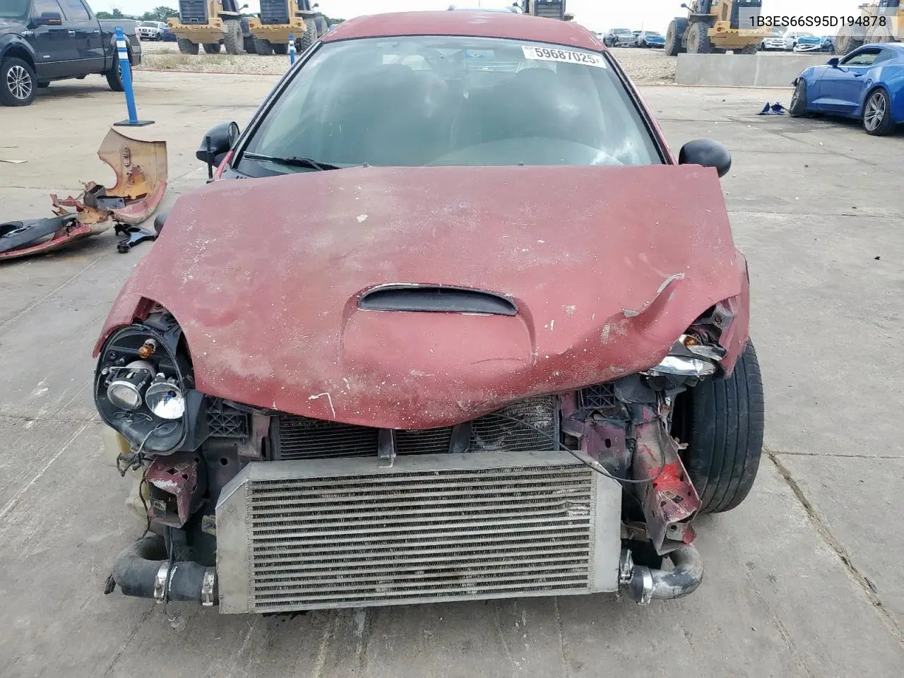 2005 Dodge Neon Srt-4 VIN: 1B3ES66S95D194878 Lot: 59687025