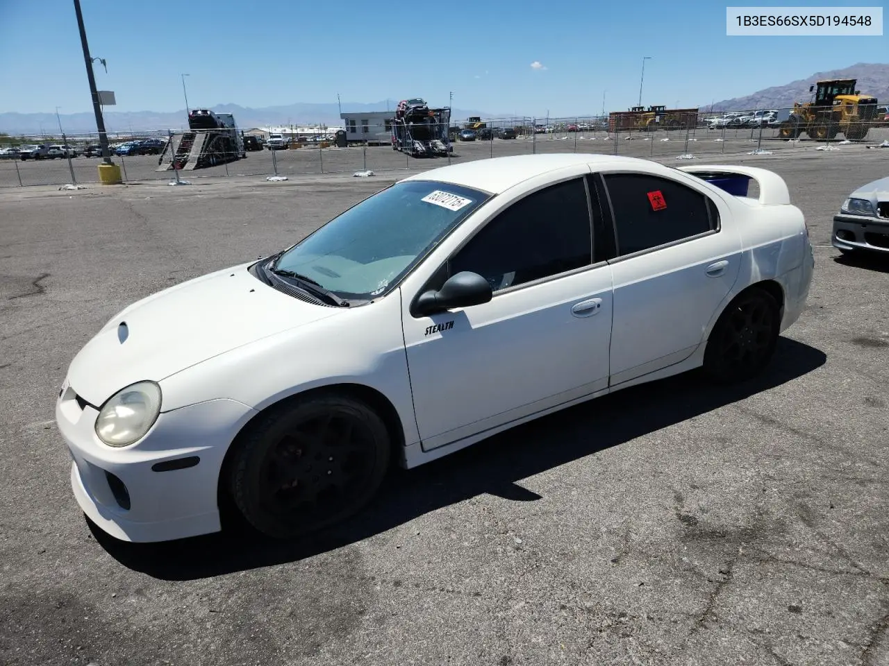 2005 Dodge Neon Srt-4 VIN: 1B3ES66SX5D194548 Lot: 63072715