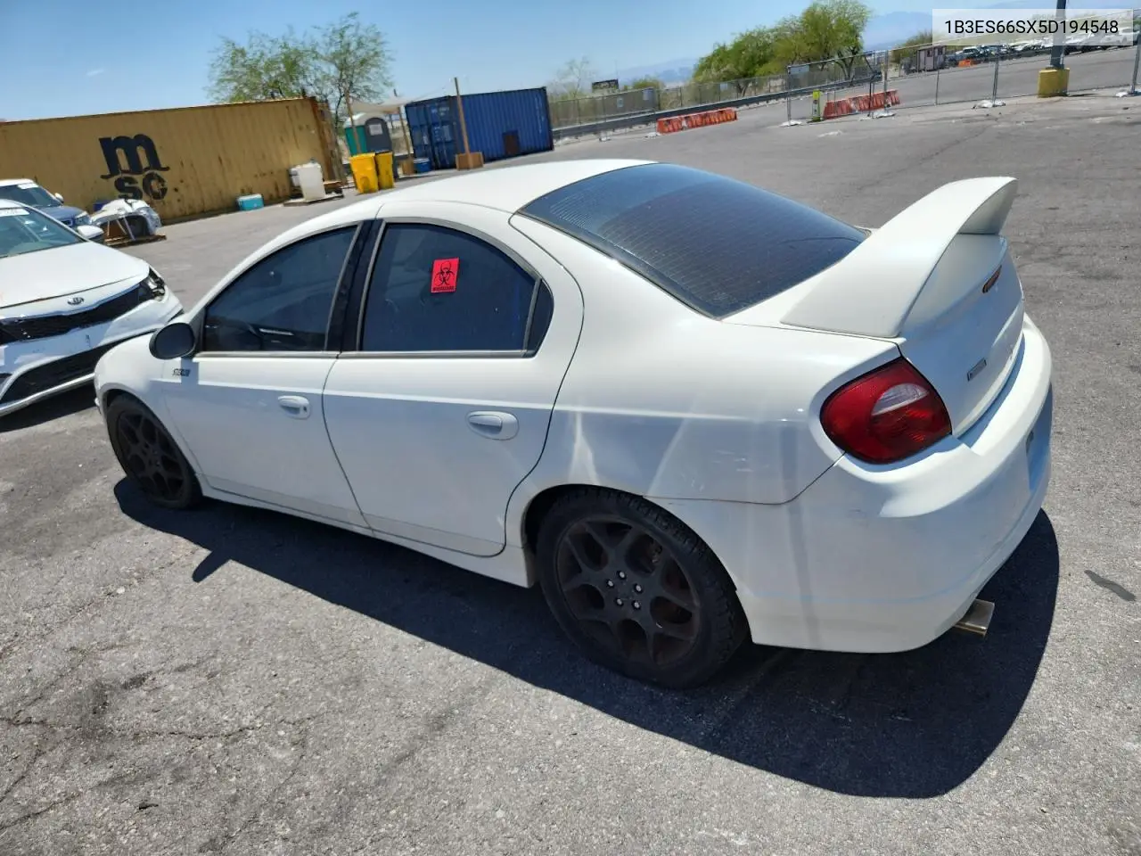 2005 Dodge Neon Srt-4 VIN: 1B3ES66SX5D194548 Lot: 63072715