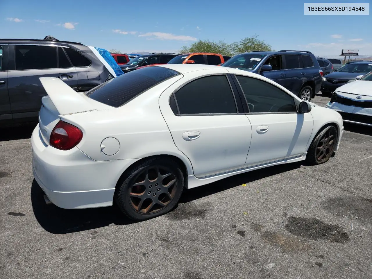 2005 Dodge Neon Srt-4 VIN: 1B3ES66SX5D194548 Lot: 63072715