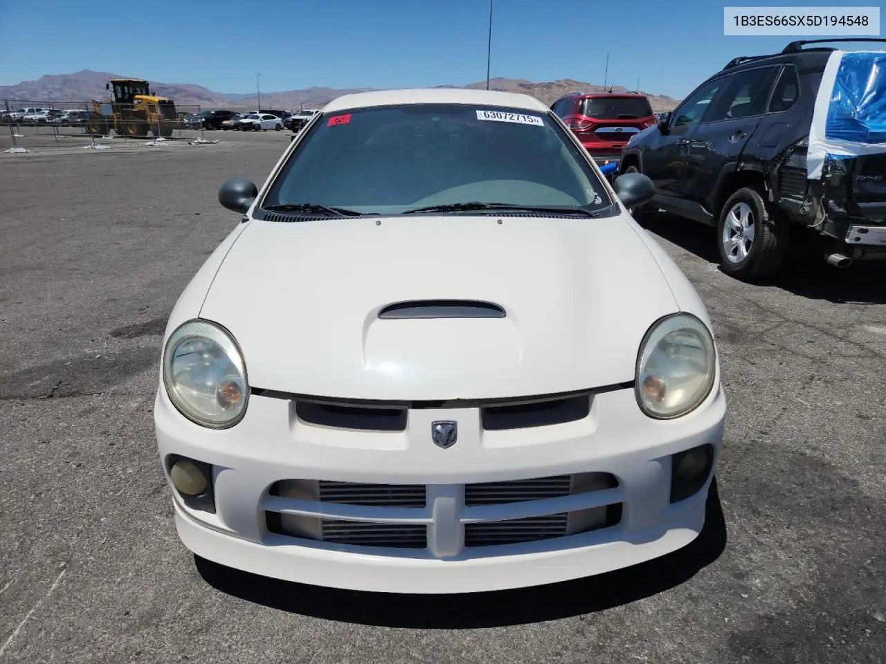 2005 Dodge Neon Srt-4 VIN: 1B3ES66SX5D194548 Lot: 63072715
