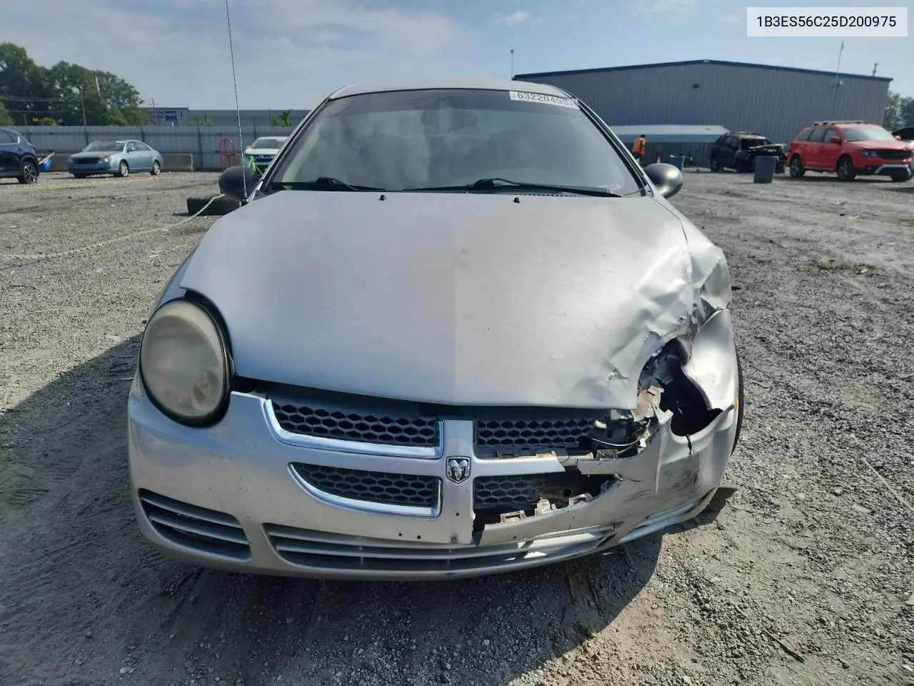 2005 Dodge Neon Sxt VIN: 1B3ES56C25D200975 Lot: 63220495