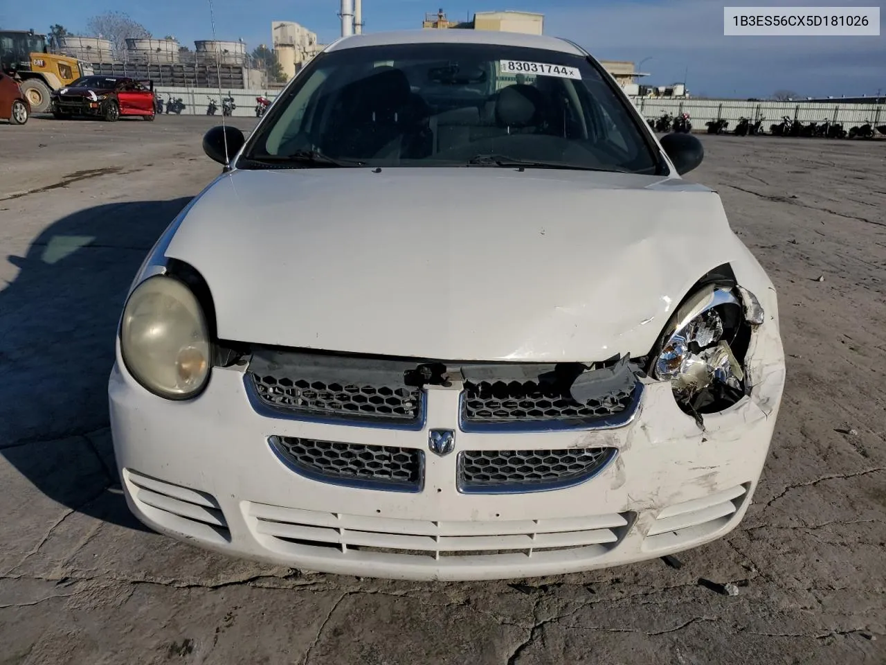 2005 Dodge Neon Sxt VIN: 1B3ES56CX5D181026 Lot: 83031744