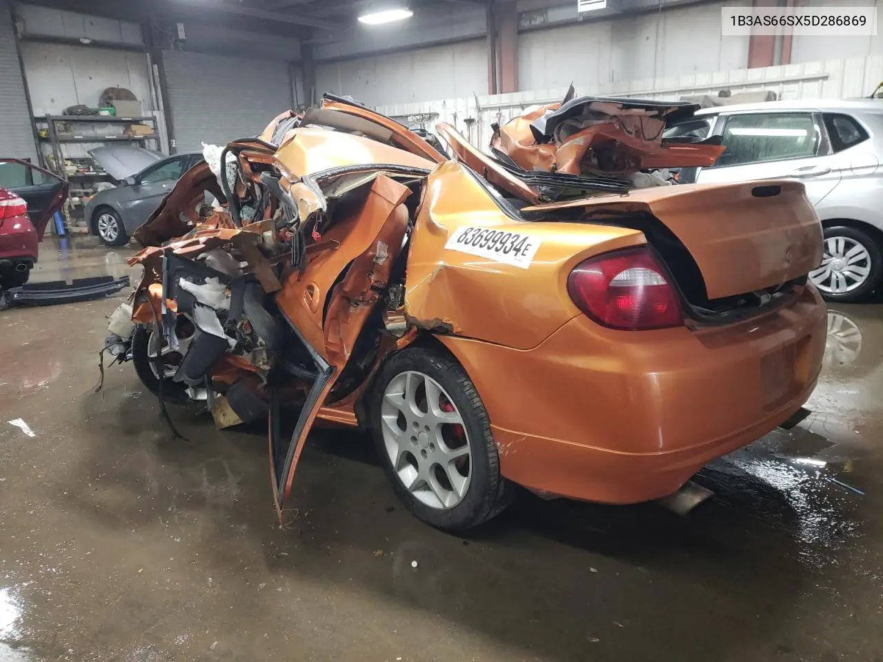2005 Dodge Neon Srt-4 VIN: 1B3AS66SX5D286869 Lot: 83699934