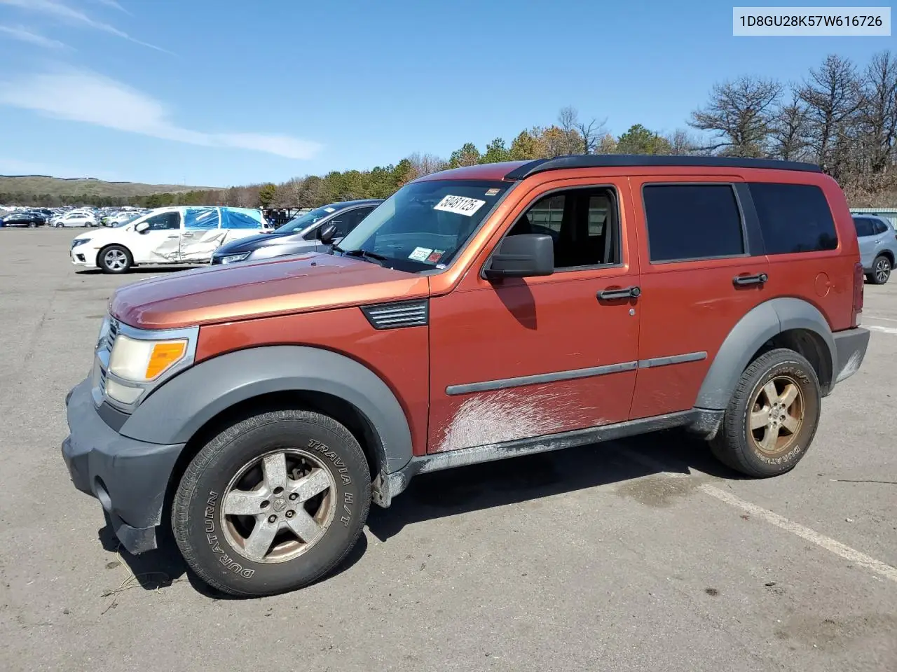 2007 Dodge Nitro Sxt VIN: 1D8GU28K57W616726 Lot: 50481125
