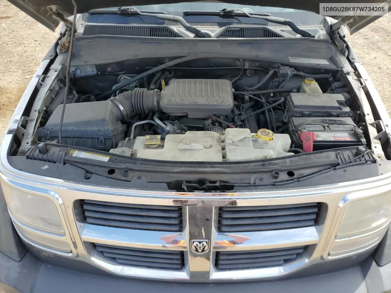 2007 Dodge Nitro Sxt VIN: 1D8GU28K87W734205 Lot: 55851035