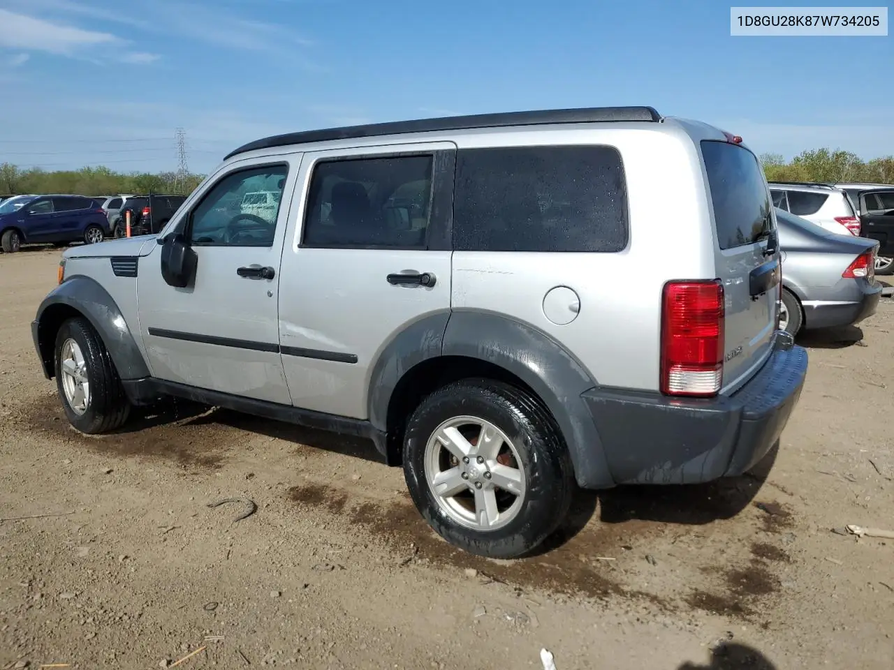 2007 Dodge Nitro Sxt VIN: 1D8GU28K87W734205 Lot: 55851035