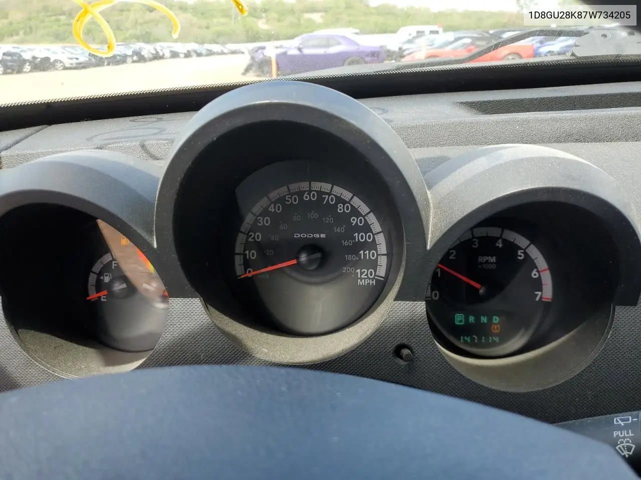 2007 Dodge Nitro Sxt VIN: 1D8GU28K87W734205 Lot: 55851035