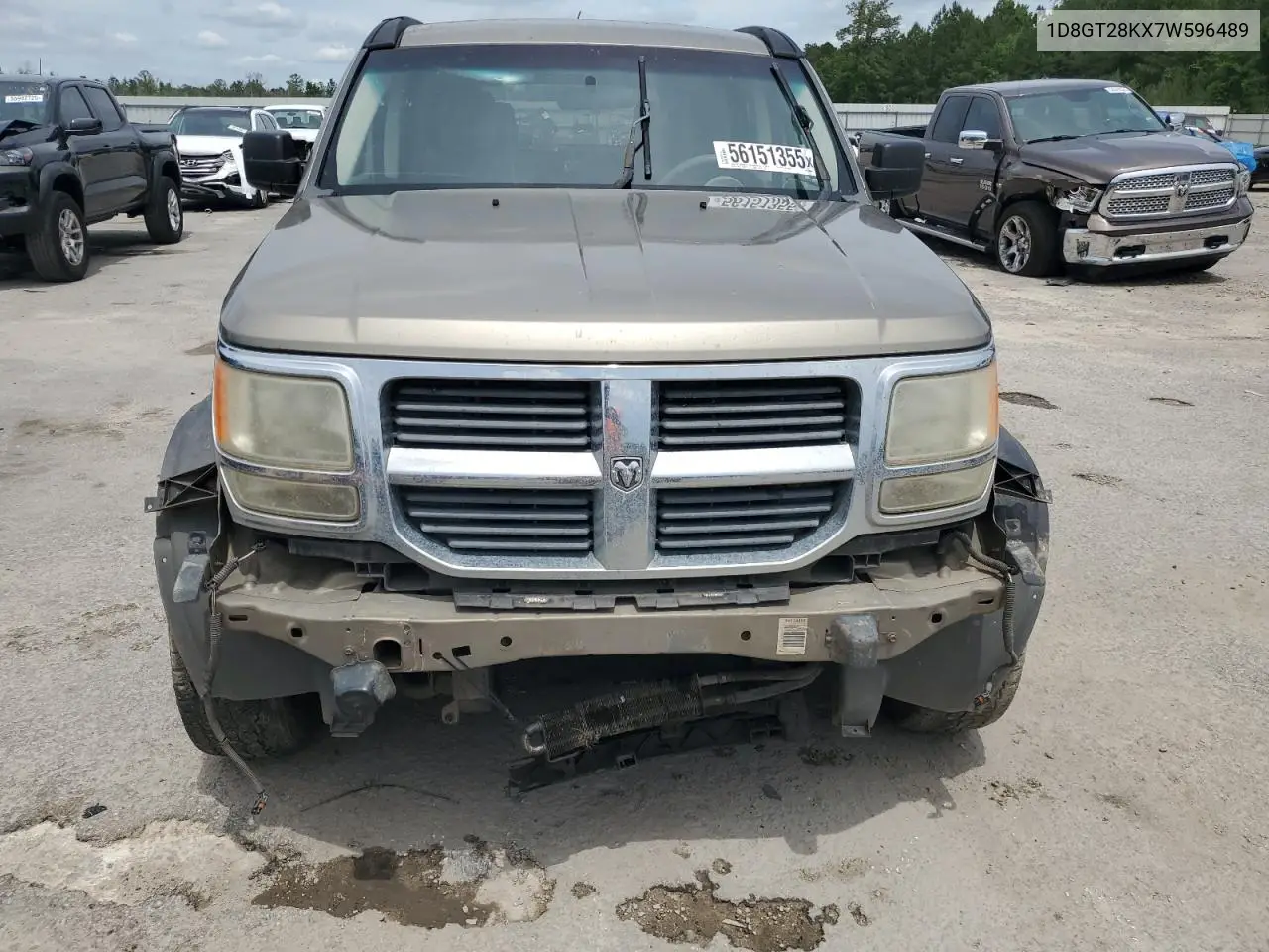 2007 Dodge Nitro Sxt VIN: 1D8GT28KX7W596489 Lot: 56151355
