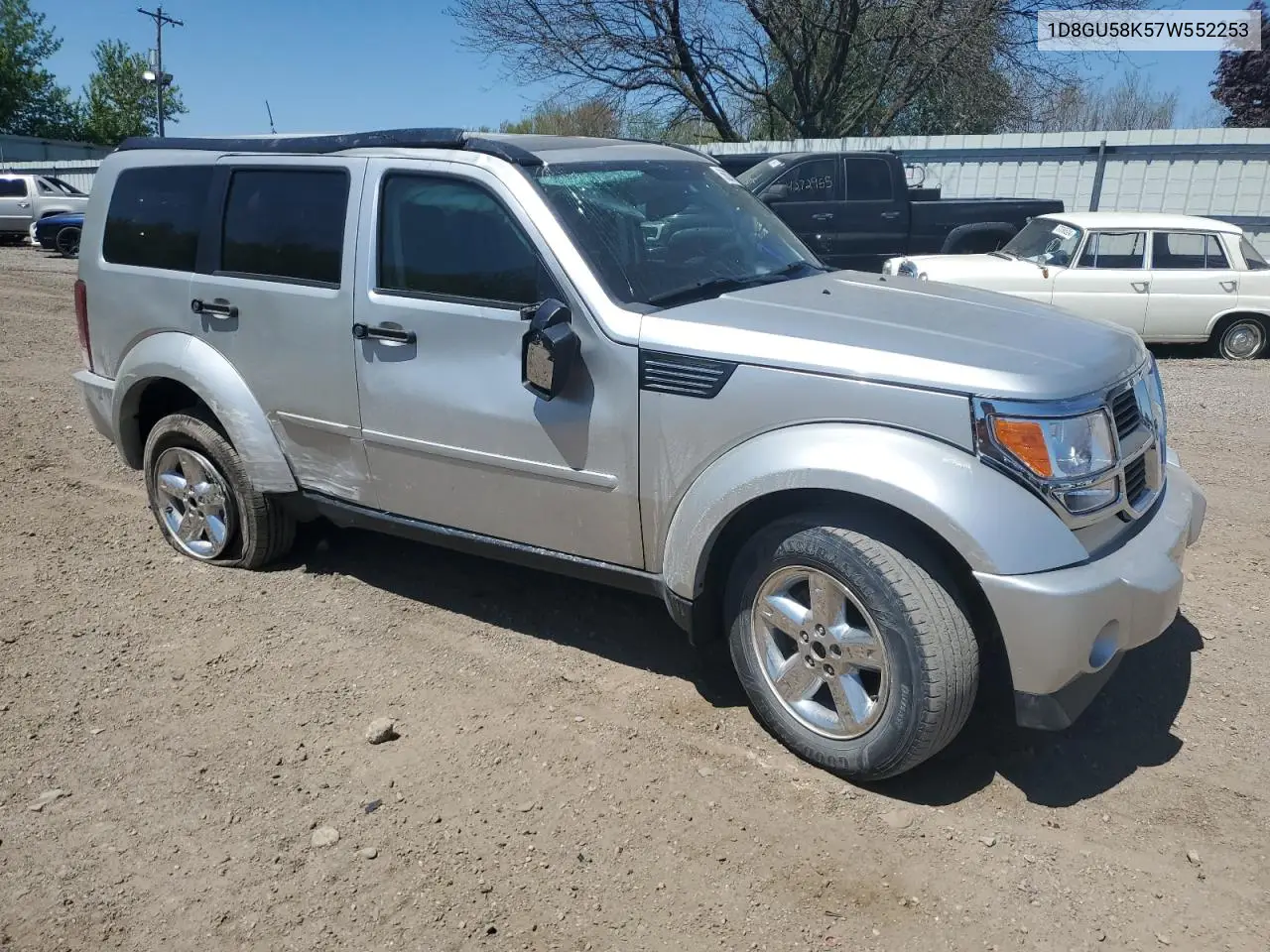 2007 Dodge Nitro Slt VIN: 1D8GU58K57W552253 Lot: 56277025