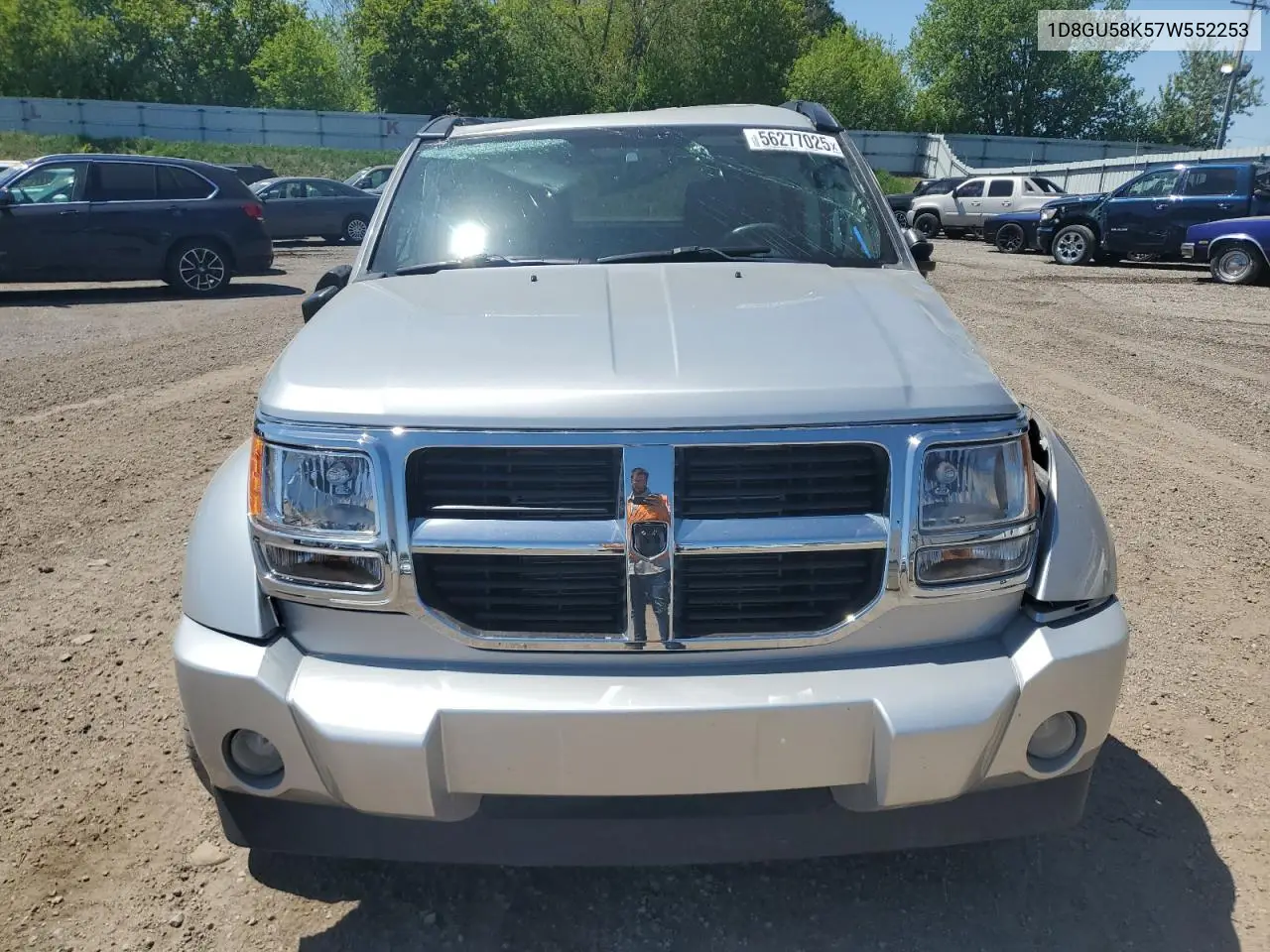 2007 Dodge Nitro Slt VIN: 1D8GU58K57W552253 Lot: 56277025