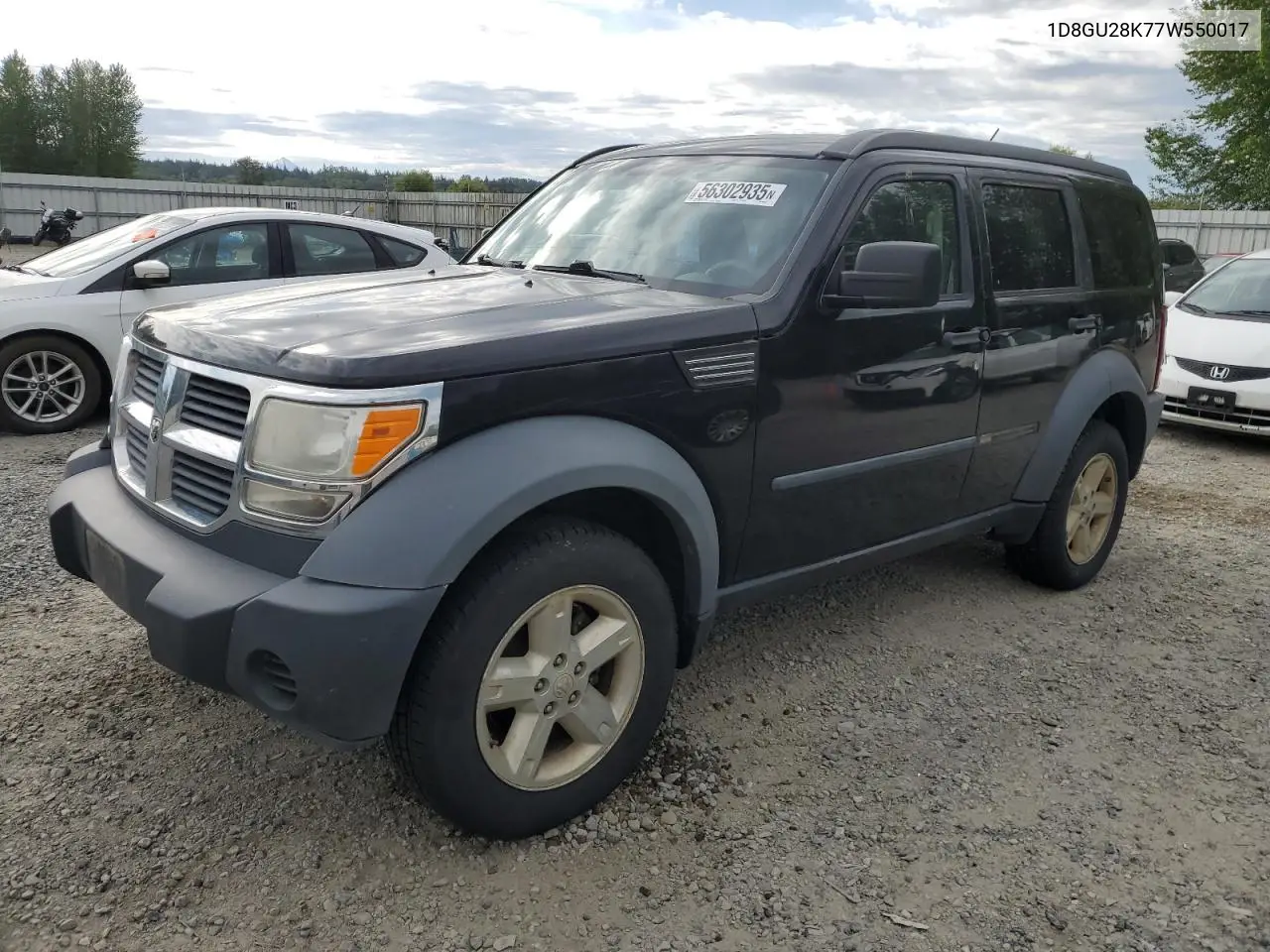 2007 Dodge Nitro Sxt VIN: 1D8GU28K77W550017 Lot: 56302935