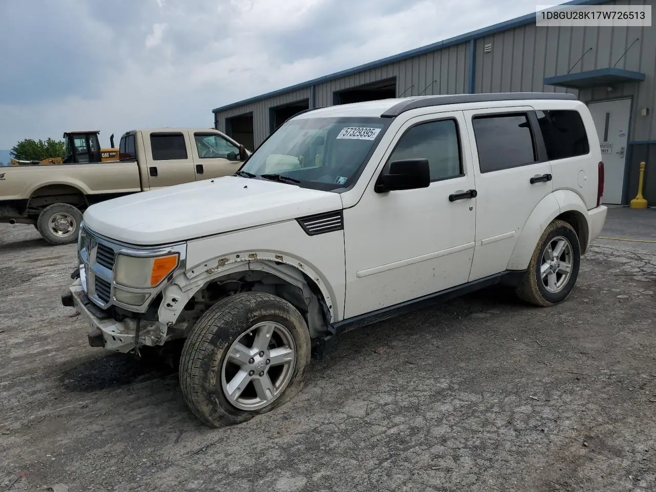 2007 Dodge Nitro Sxt VIN: 1D8GU28K17W726513 Lot: 57329395