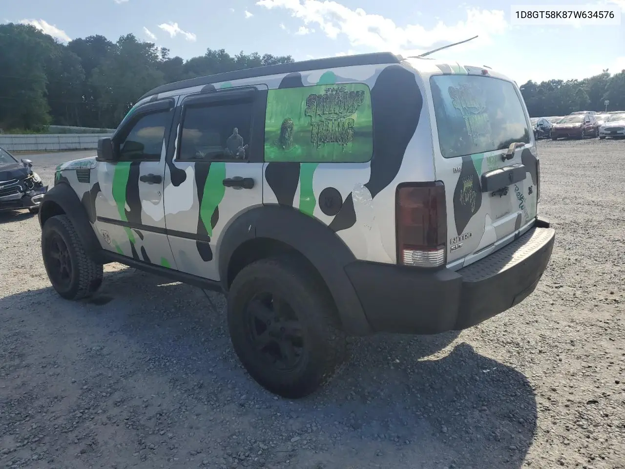 2007 Dodge Nitro Slt VIN: 1D8GT58K87W634576 Lot: 58013705