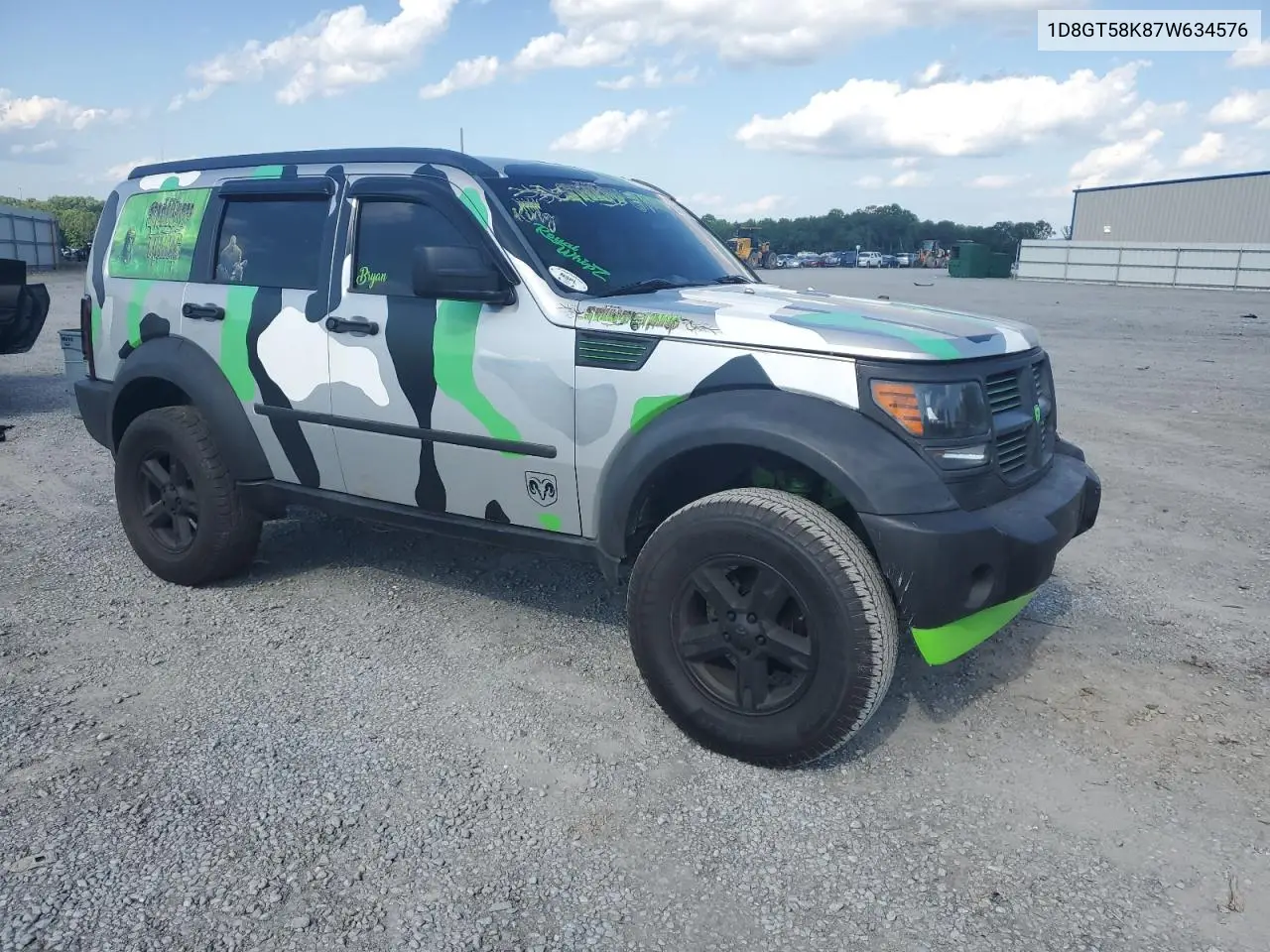 2007 Dodge Nitro Slt VIN: 1D8GT58K87W634576 Lot: 58013705