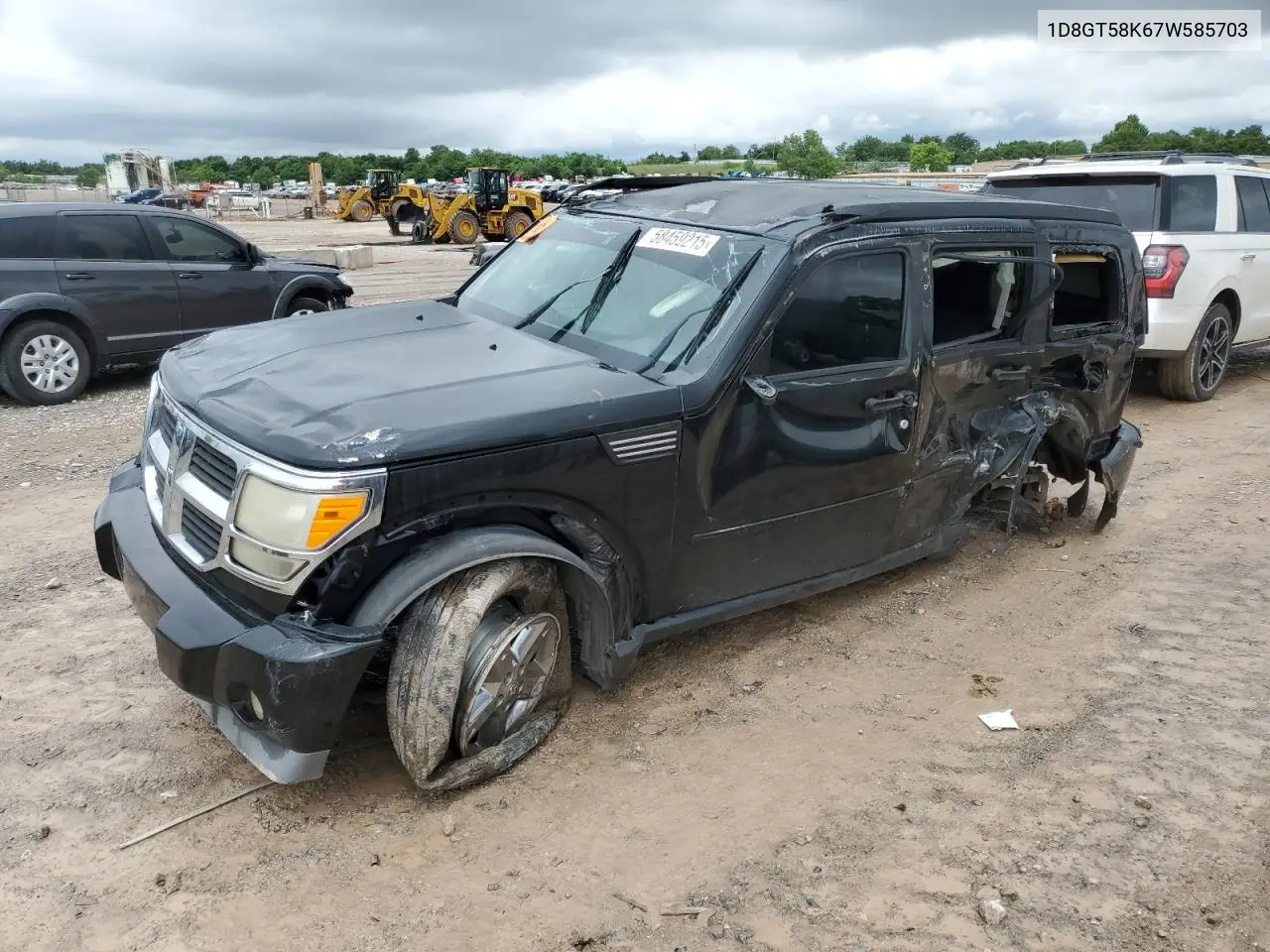 2007 Dodge Nitro Slt VIN: 1D8GT58K67W585703 Lot: 58459215