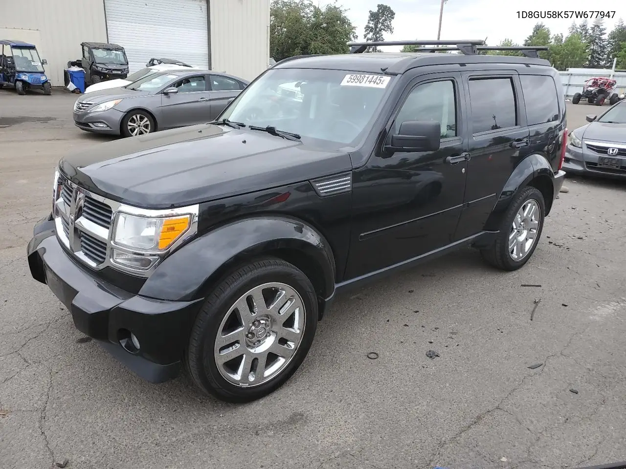 2007 Dodge Nitro Slt VIN: 1D8GU58K57W677947 Lot: 59981445