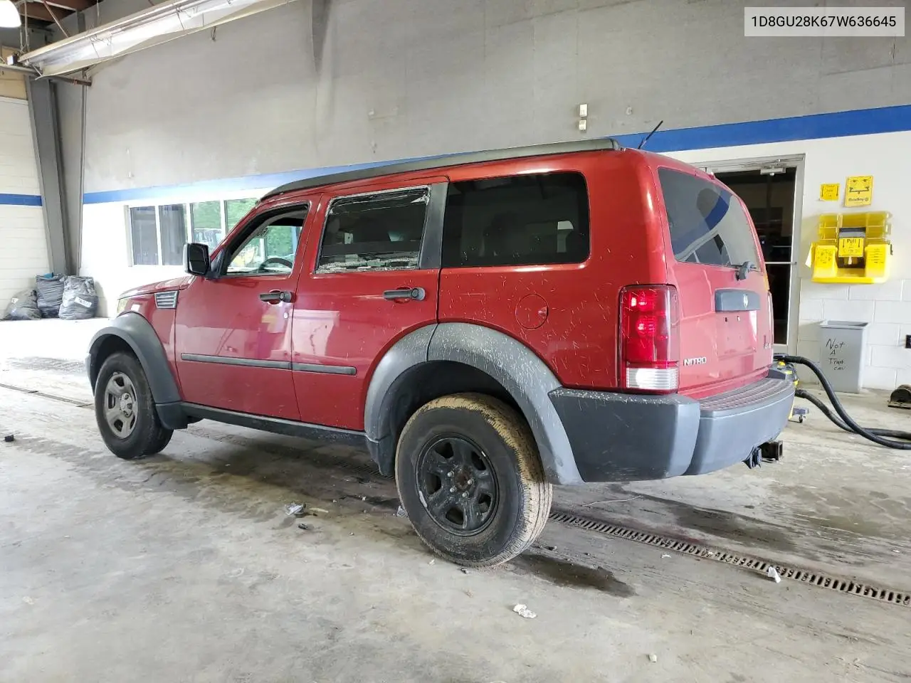 2007 Dodge Nitro Sxt VIN: 1D8GU28K67W636645 Lot: 60448305