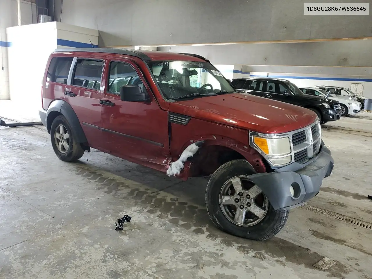 2007 Dodge Nitro Sxt VIN: 1D8GU28K67W636645 Lot: 60448305