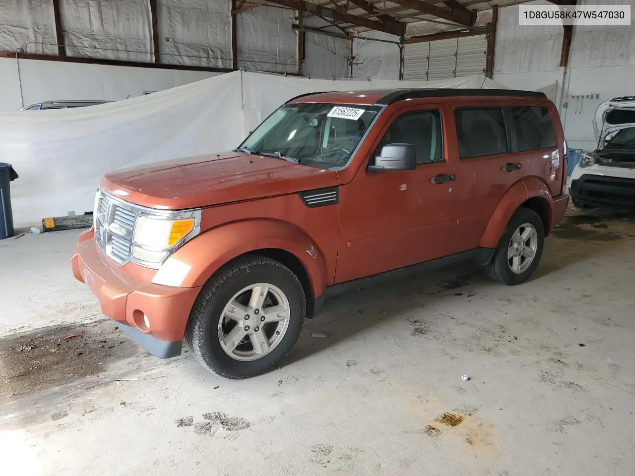 2007 Dodge Nitro Slt VIN: 1D8GU58K47W547030 Lot: 61562225
