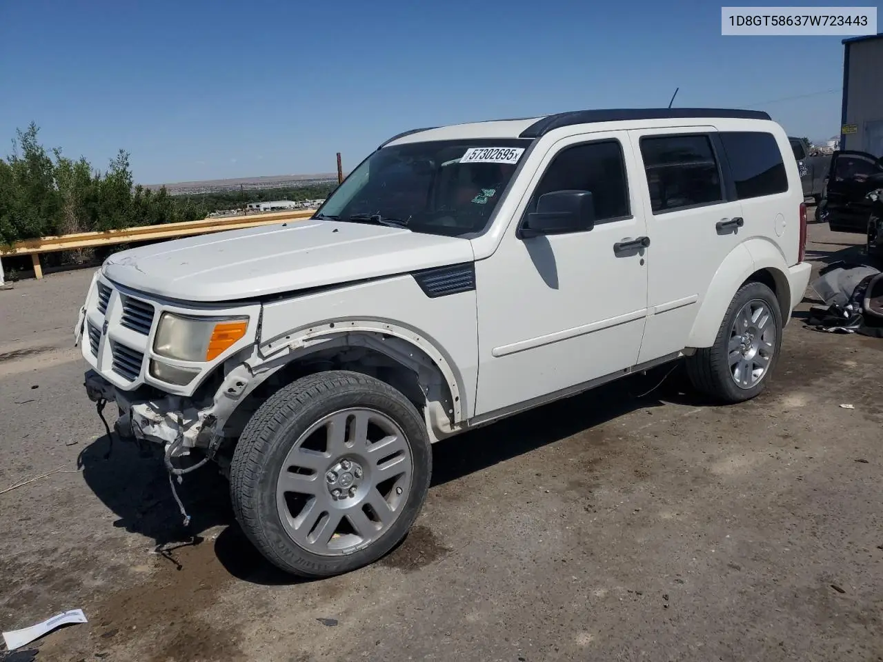 2007 Dodge Nitro R/T VIN: 1D8GT58637W723443 Lot: 61571965