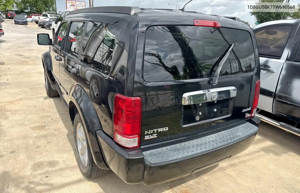 2007 Dodge Nitro Slt VIN: 1D8GU58K77W690568 Lot: 61766405