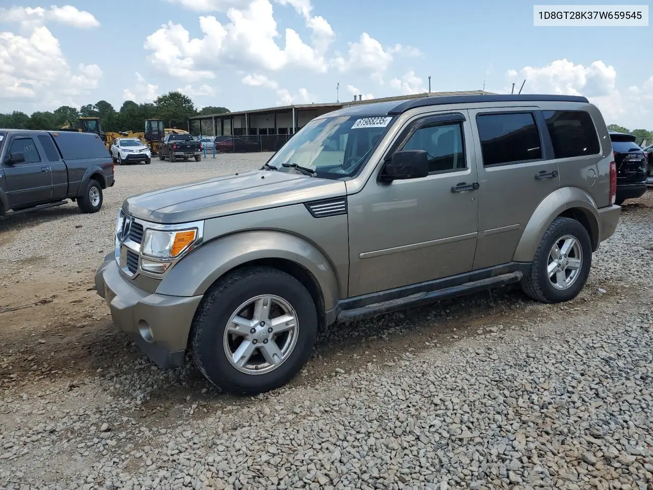 2007 Dodge Nitro Sxt VIN: 1D8GT28K37W659545 Lot: 61988235