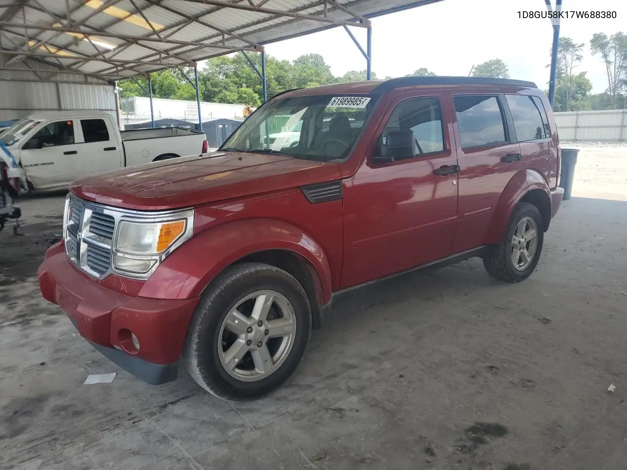 2007 Dodge Nitro Slt VIN: 1D8GU58K17W688380 Lot: 61989985