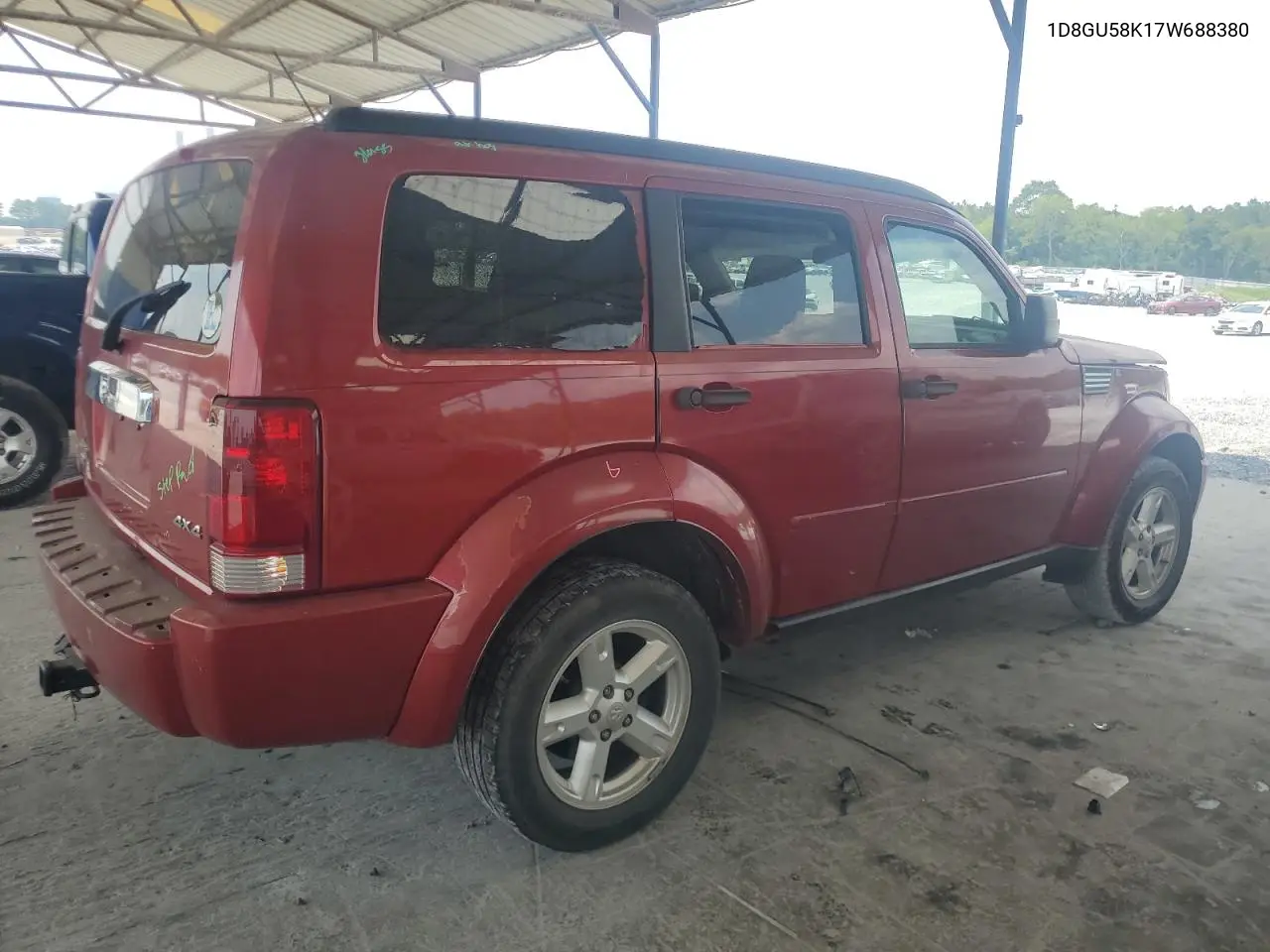 2007 Dodge Nitro Slt VIN: 1D8GU58K17W688380 Lot: 61989985
