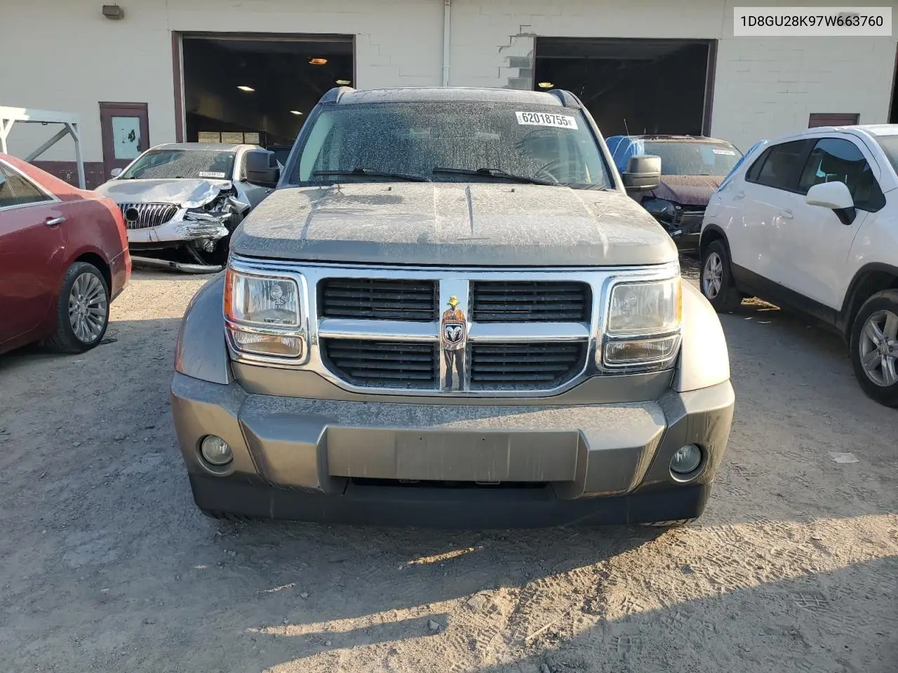 2007 Dodge Nitro Sxt VIN: 1D8GU28K97W663760 Lot: 62018755