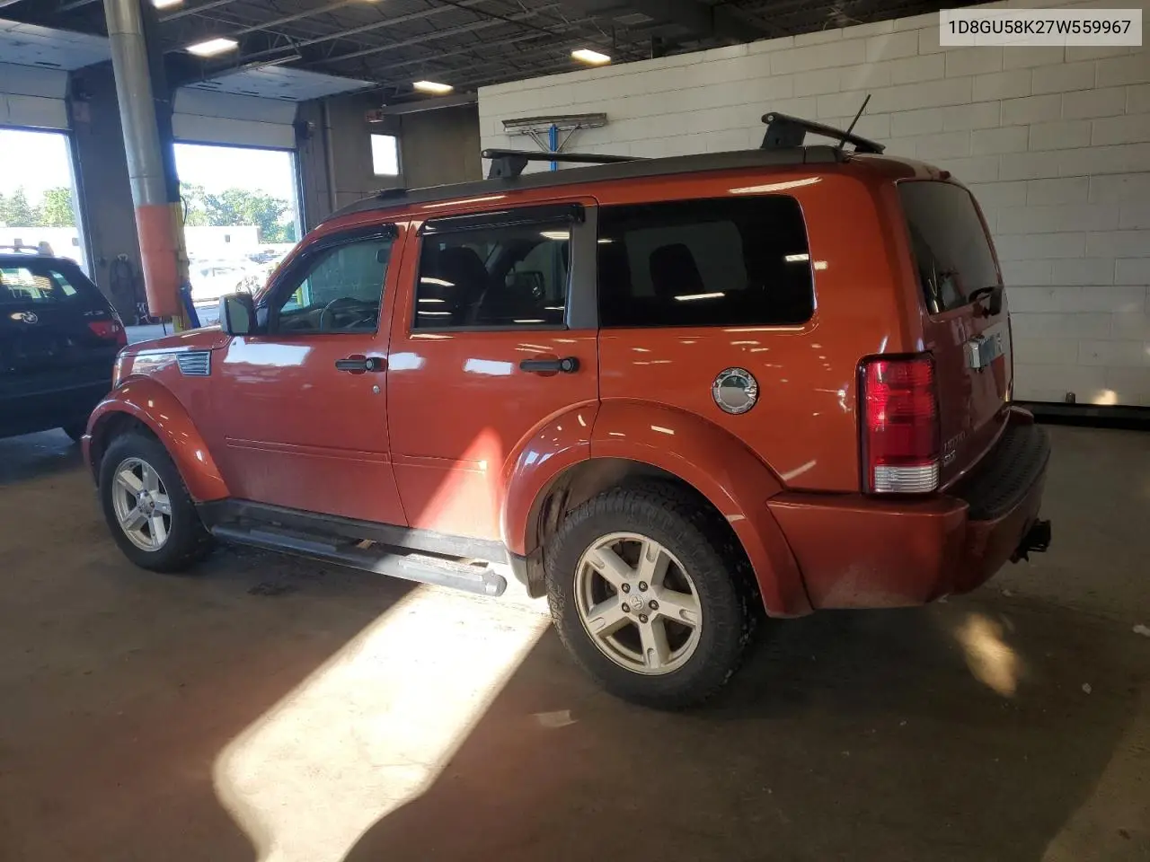 2007 Dodge Nitro Slt VIN: 1D8GU58K27W559967 Lot: 63163815