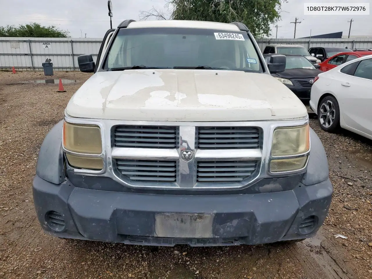 2007 Dodge Nitro Sxt VIN: 1D8GT28K77W672976 Lot: 63496245
