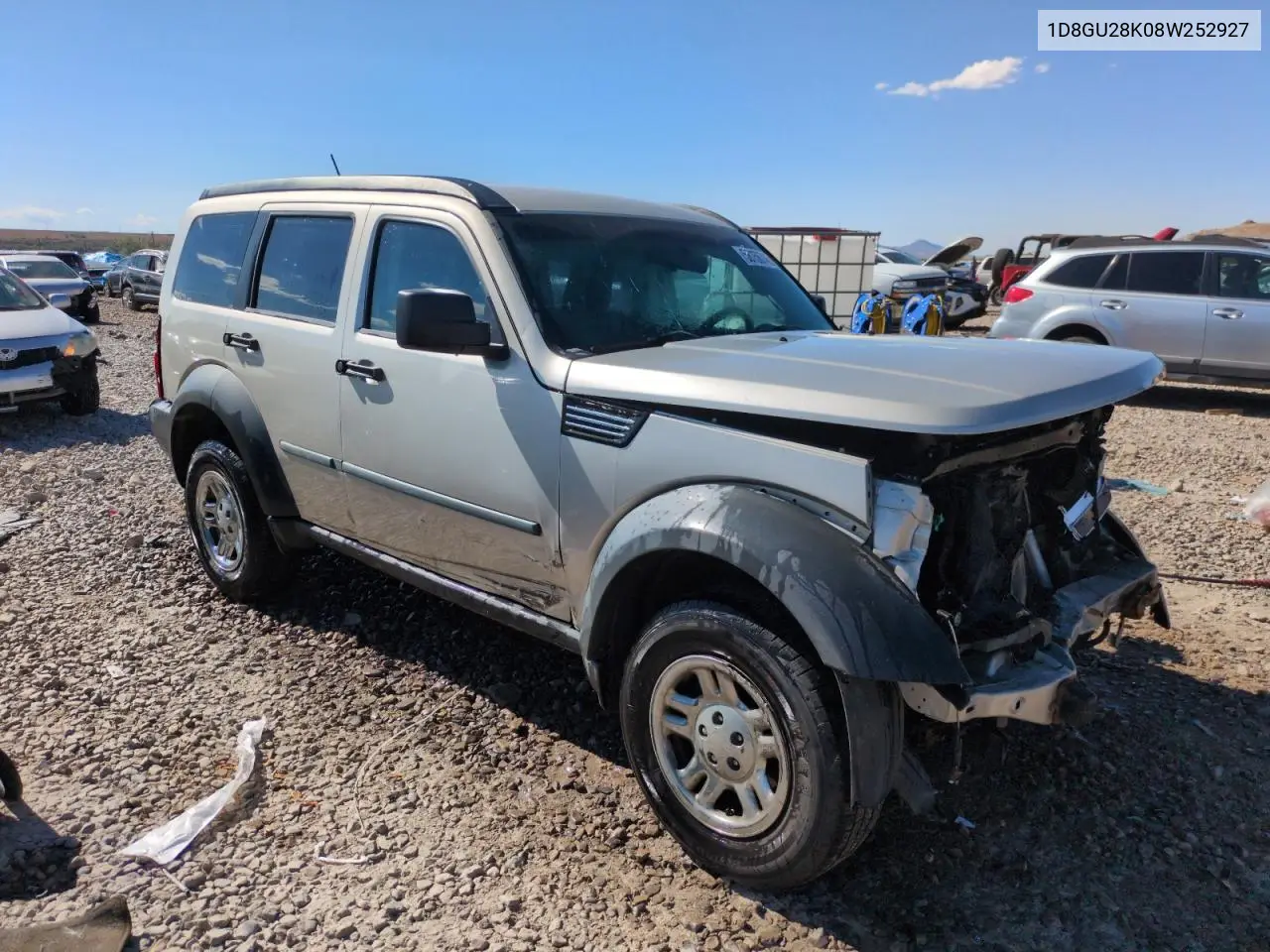 2008 Dodge Nitro Sxt VIN: 1D8GU28K08W252927 Lot: 56156745