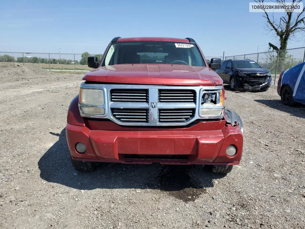 2008 Dodge Nitro Sxt VIN: 1D8GU28K88W223420 Lot: 56221935