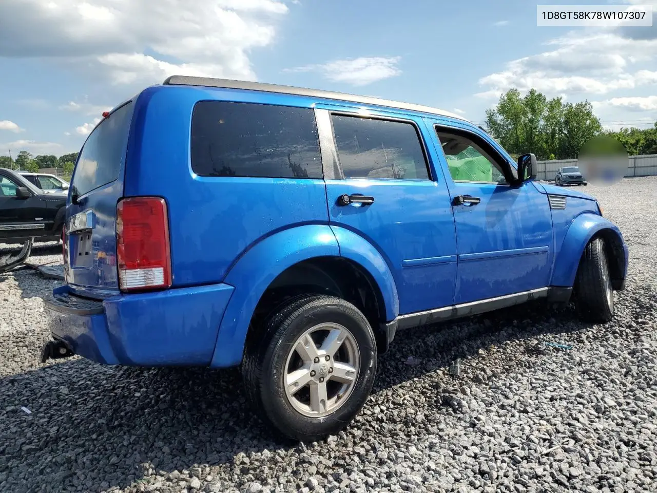 2008 Dodge Nitro Slt VIN: 1D8GT58K78W107307 Lot: 58175825