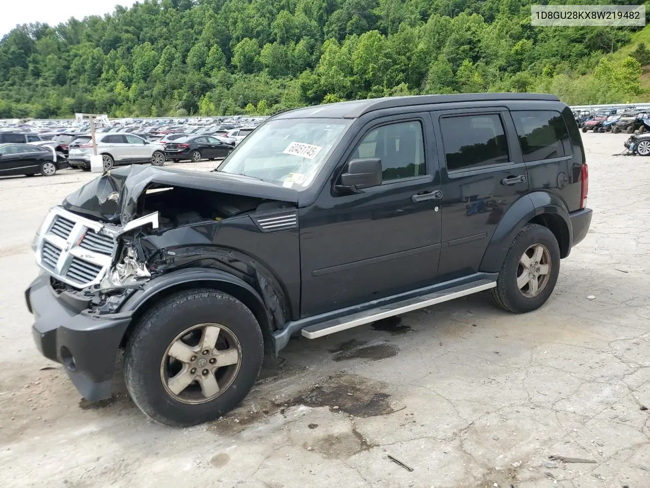 2008 Dodge Nitro Sxt VIN: 1D8GU28KX8W219482 Lot: 60451745
