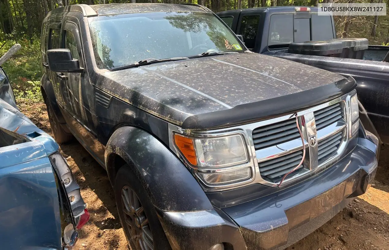 2008 Dodge Nitro Slt VIN: 1D8GU58KX8W241127 Lot: 61016365